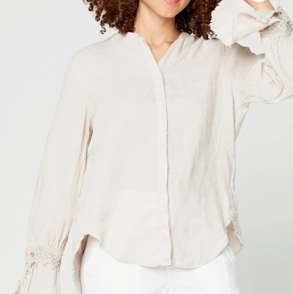 XCVI linen top